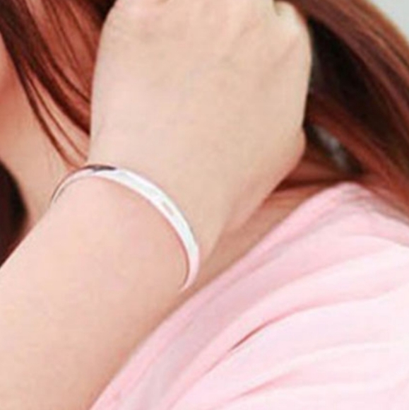 NEW Large Classic 925 Sterling Silver Cuff | Open Adjustable Size - Picture 4 of 11